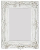 Classic Renaissance Mirror Distressed White 39.5"