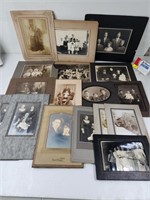 Antique Family Photos w/frames