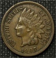 1907 Full Liberty Indian Head Cent