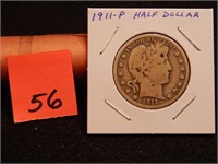 1911 P US Half Dollar 90% Silver