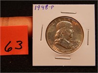 1948 P US Half Dollar 90% Silver