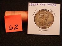 1943 P US Half Dollar 90% Silver