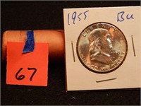 1955 P US Half Dollar 90% Silver