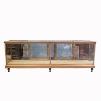 Antique Country Store Glass and Wood Display Case