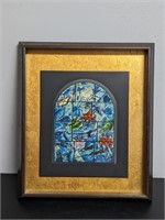Frame Wood Art Marc Chagall Repro of Stained Glass