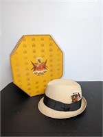 Vintage Dobbs Fedora Hat w/ Hat Box