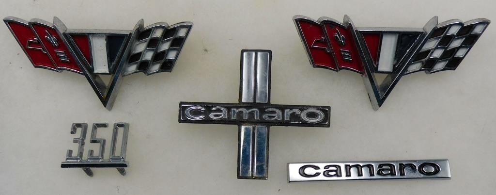 1960's Chevy Camaro 350 Emblems Chevrolet