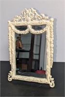 Table Top Gilded Wrought Iron Frame Mirror