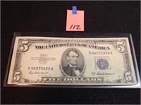 1953 A $5 Silver Certificate