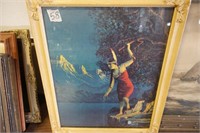 Unidentified Artist  Fishing Indian Maiden