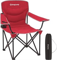 KingCamp Oversized Heavy Duty Padded Chairs, red