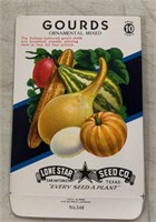 (5 COUNT)VINTAGE SEED PACKET-GOURDS/LONE STAR