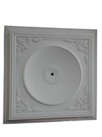 Elegant Large Dome Ceiling Medallion 58 Inch Squar