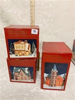 DICKENS PORCELAIN LIGHTED HOUSE 3 TO GO