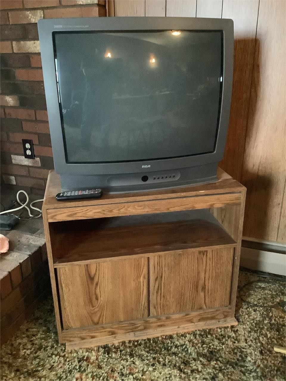 27 in tv and cabinet
