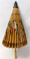 Vintage Japanese Rick Paper Parasol Umbrella