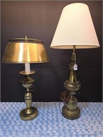 Table Lamps 1 Brass 1 Brass Colored