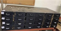24 DRAWER NUTS AND BOLT CABINET 34" X 17" X 11"