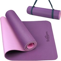 Innhom Yoga Mat 1/3 Thick  Non Slip  Pur/Pink