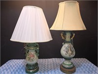 Antique French Urn Style Table Lamps
