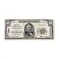 1929 $50 BISHOP FNB OF HONOLULU, HI