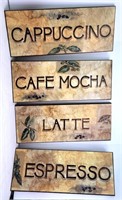 4 Coffee Bar /Kitchen Signs