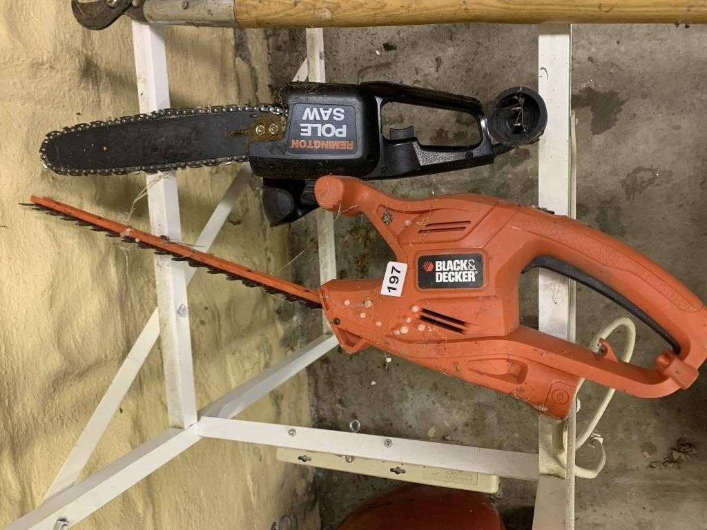 BLACK DECKER CHAIN SAW, POLE SAW