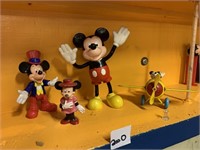 MICKEY PLANE AND FIGURES