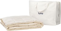 25lbs King Luxe Cotton Blanket | 80 x 87 | Ivory