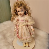 Vintage Porcelain Doll  17"