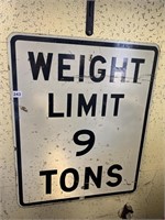 WEIGHT LIMIT SIGN