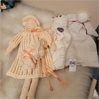 3 Hand Crafted Dolls