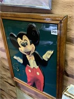 MICKEY BATTERY OP CLOCK 18.5" X 22"