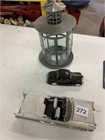 MODEL CAR BUICK CONVERTIBLE, LANTERN AND FORD