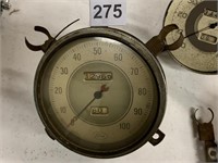 1937 FORD SPEEDOMETER AND GAUGE W/ GLASS BEZEL