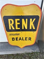 Metal Renk dealer sign