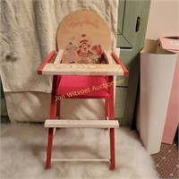 Vtg Strawberry Shortcake High Chair