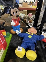 MICKEY MOUSE BANK AND MICKEY MOUSE FIGURE