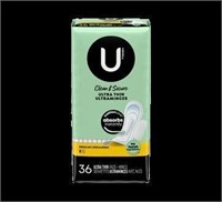 Clean & Secure Ultra Thin Pads 36 count