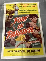 Vintage Movie Poster: Fury in Paradise