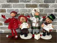 (4) Collectable Holiday Annalee Dolls, as pictured