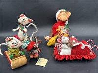 Selection of Collectable Annalee Dolls