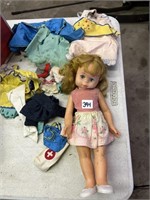 1964 MATTEL DOLL AND CLOTHES