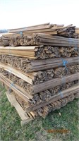 Tobacco Lathe Bundles on Pallet