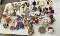 GREAT VARIETY CHRISTMAS ORNAMENTS