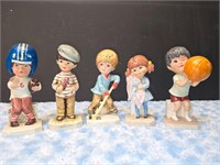 Vintage Moppets 1973 Ceramic Figurines