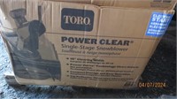 TORO Power Clear Snowblower-New in box-#38473