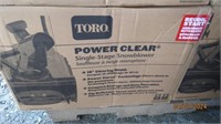 TORO Power Clear Snowblower-New in box-#38472