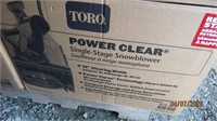 TORO Power Clear Snowblower-New in box-#38472