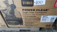 TORO Power Clear Snowblower-New in box-#38472